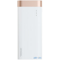 Зовнішній акумулятор (Power Bank) Baseus Parallel Line portable version 10000mAh White (PPALL-PX02)